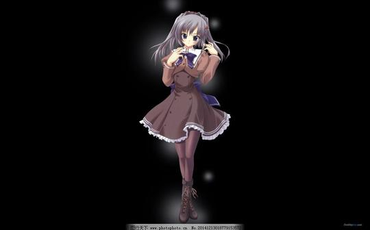 黑裙少女黑裙少女免费下载动漫黑色袜子图片素材卡通动漫可爱