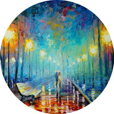 ps美工背景图库高清名家临摹油画刮刀绚丽色彩装饰画图片素材-图3