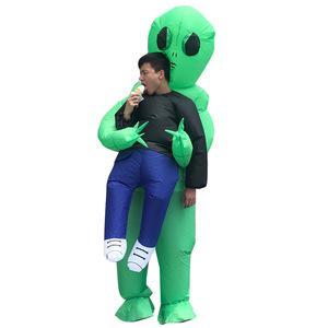 et外星人充气服装抖音同款万圣节搞怪表演道具恐龙衣服酒吧气模行