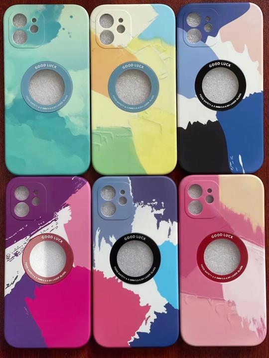 手机壳水贴喷涂加工iphone13手机壳精美图案定制加工东莞水转印厂家