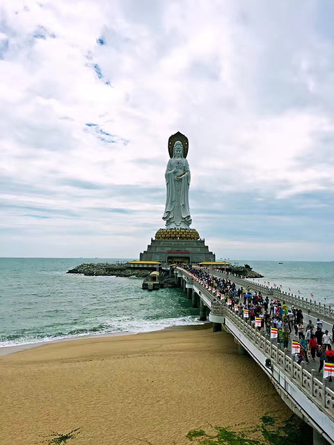 三亚旅游攻略海南三亚自驾游记——碧海蓝天南山景区三面观音向下