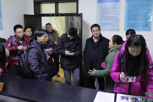 在省人社厅就业促进办崔建军副主任,创业服务处韩喜明处长,李新民副