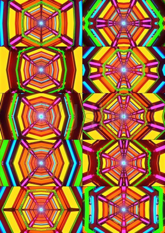 荧光抖音电音舞曲背景动感节奏vj2_2200x123