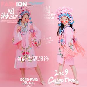 国潮风儿童摄影服饰主题服装影楼亲子照中国风艺术照女写真拍照19
