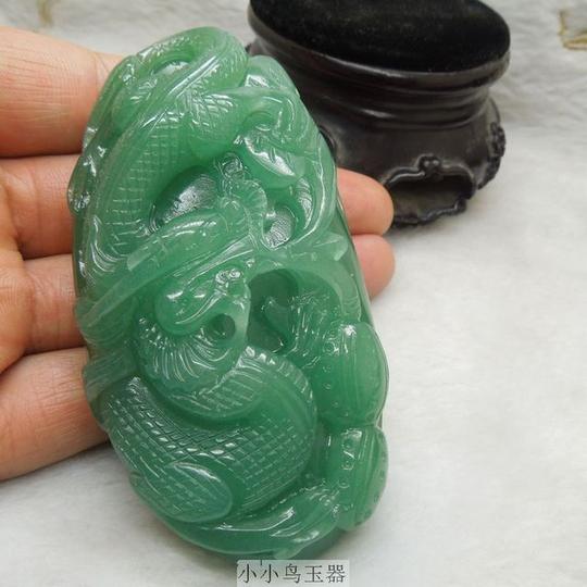 天然印度翡翠绿色东陵玉生意兴隆手把件玉石手把件批发