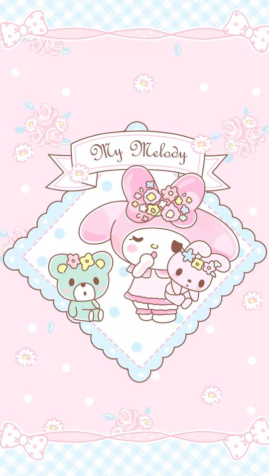iphone高清手机壁纸平铺素材手机桌面melody小双子星美乐蒂