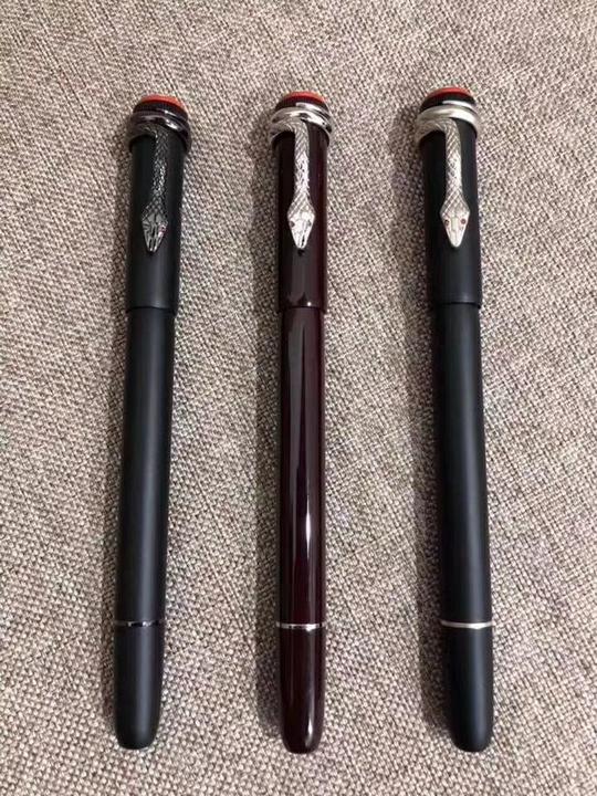 万宝龙钢笔传承系列蛇笔磨砂黑蛇棕蛇签字笔钢笔宝珠笔墨水笔
