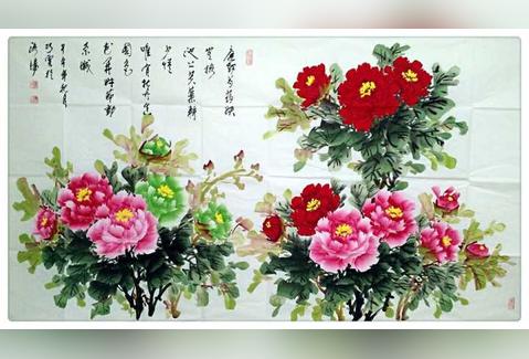 有关六尺整张牡丹作品的图片, 第4张图片