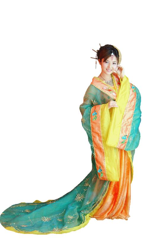 我的素材库[现代人物透明部分之二十二][(春山最新古典美女7抠图)]