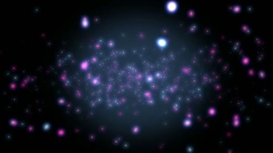 粒子特效星空效果繁星夜空夜色超高清视频动态素材背景3d