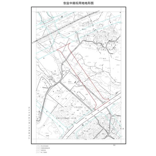 黄陂区前川创业中路南段延伸工程项目规划批前公示