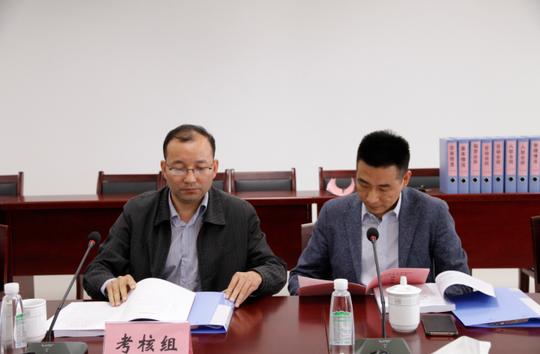 省考核组对青年创业园(工业设计城)申报项目进行实地
