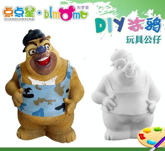 非石膏彩绘涂色娃娃像白坯批发致富创业赚钱项目儿童城堡乐园e0