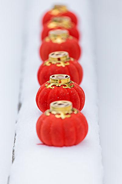 雪地里的红灯笼_图片大全—全景创意图库（quanjing.com）中国领先的正版图片视频素材网站