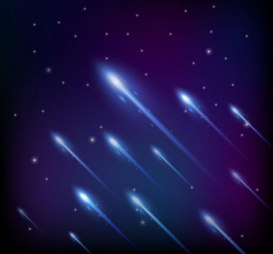 com创意流星雨矢量素材lanrentuku.com