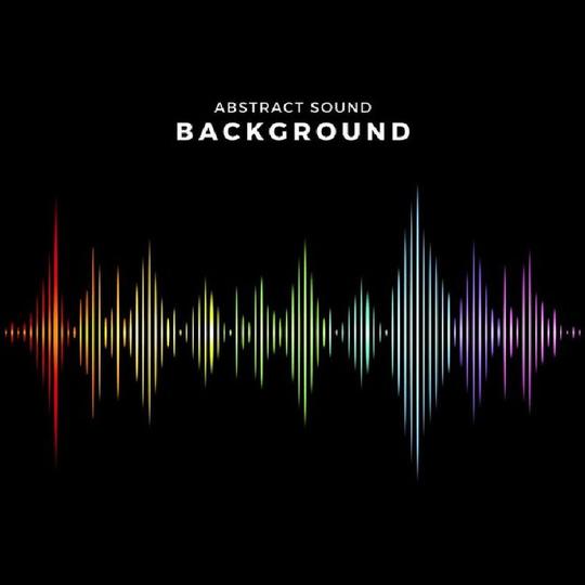 音乐声波线条立体声音波形均衡器曲线音量显示背景ai矢量设计素材