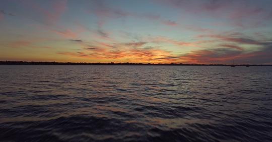 4k海边夕阳结尾视频素材_4096x2160_高清视频素材下载
