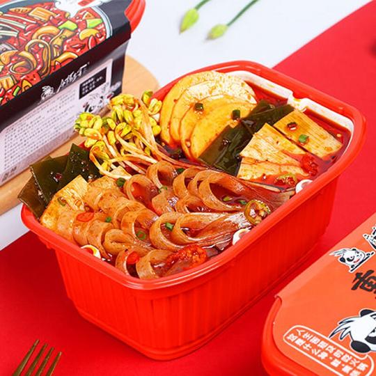 重庆自热小火锅麻辣多拿自助自嗨锅速食品批发整箱5盒：麻辣牛油味246g