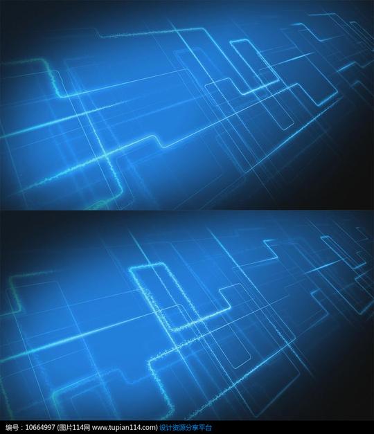 [原创]数字科技般无限延伸的折线视频素材
