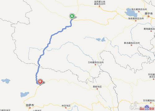 从青海格尔木到西藏那曲走109国道全程828公里预计需时18.5小时.