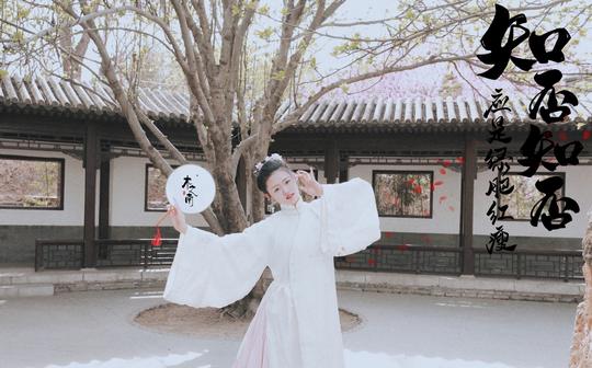 【木之南舞蹈艺术】原创古风团扇古典舞《知否知否应是绿肥红瘦》海棠依旧超美外景