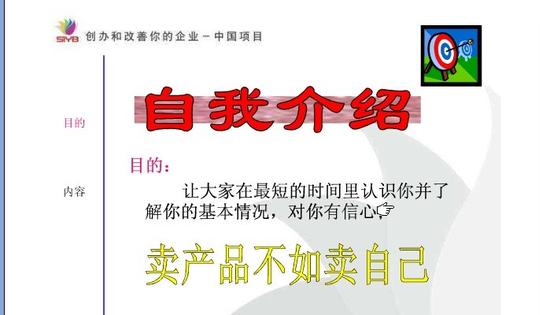 syb创业培训班简介