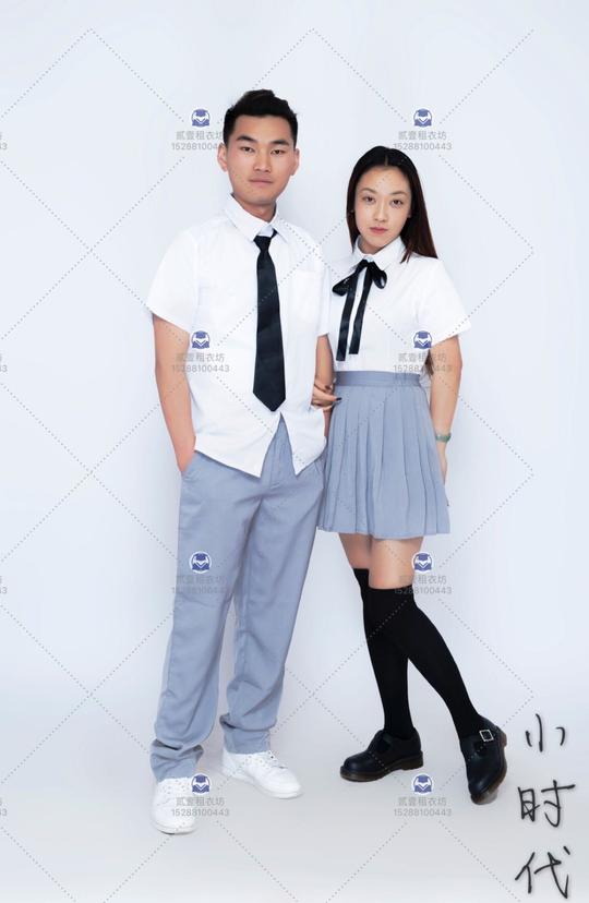 云南昆明服装出租小时代百褶裙夏至未至灰色短裙校服毕业jk制服