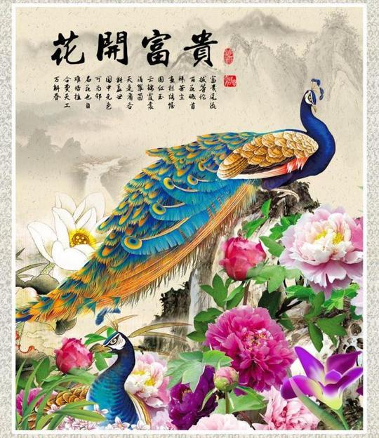 花开富贵图图片