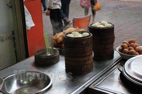 中国式早点民俗中国南方早点包子生意生活