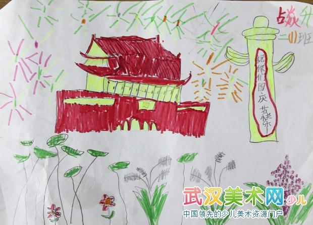 国庆节画画图片大全初中生