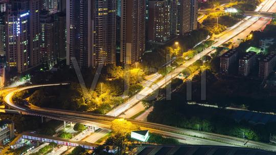 最新深圳夜景车流延时摄影_1920x1080_高清视频素材