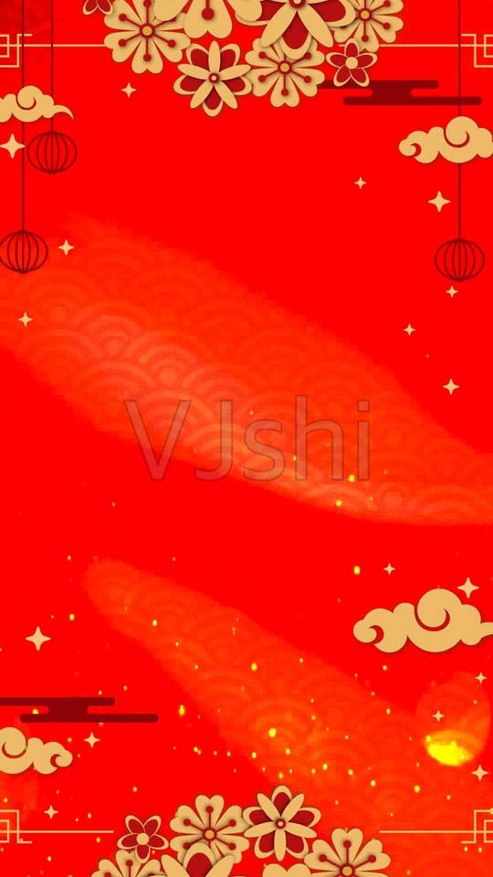 抖音春节祝福竖版背景_1080x1920_高清视频素材下载