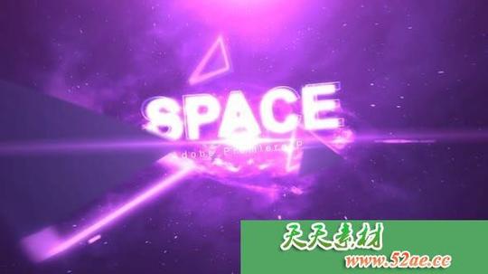 pr模板空间文本标题字幕条栏目包装视频模板spacetext-天天素材网
