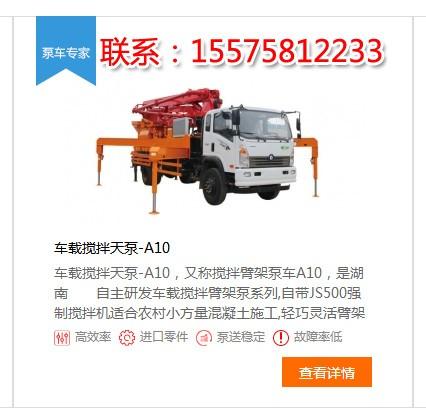 混泥土搅拌机带输送泵，泵车在工地赚钱吗