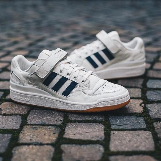 美国阿迪达斯男鞋adidasforumlow低帮魔术贴皮面休闲板鞋