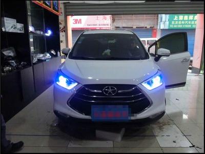 瑞风s3升级大灯天使眼恶魔眼效果还不错