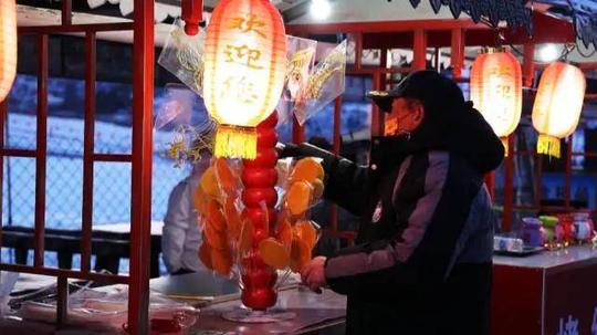 游客|蓟州区盘山滑雪场特色活动闹元宵