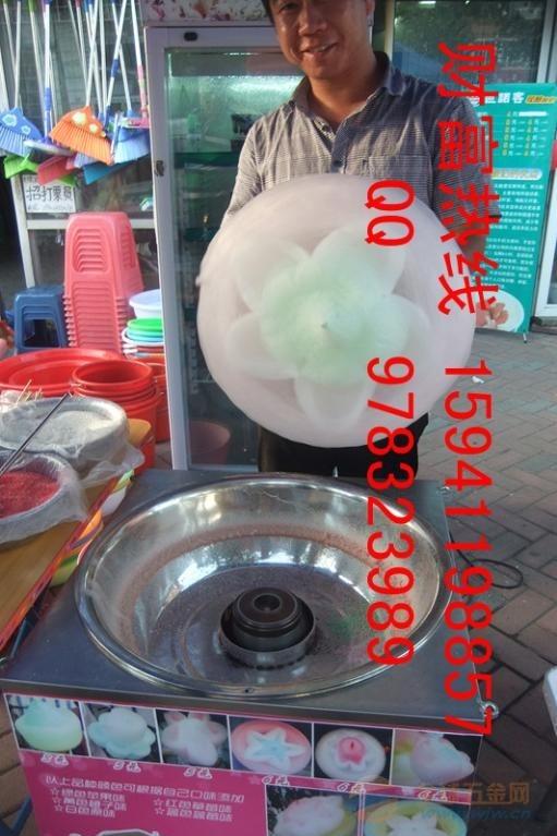 大连利诺机械生产的幻彩花型棉花糖机器浪漫的创业项目