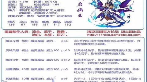 洛克王国宠物解析第四十六期--破启幽王预解析缝合怪般的技能机制
