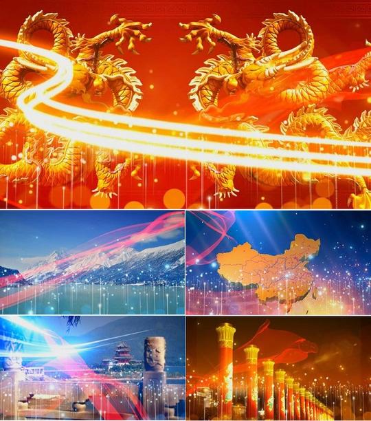 歌曲配乐成品《大中国》大型文艺晚会舞蹈背景led大屏幕视频素材