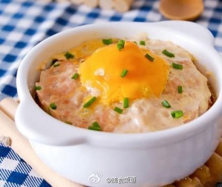 咸蛋蒸肉饼的做法