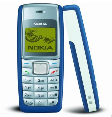 nokia/诺基亚1110无摄像头直板按键备用学生老年人黑白绿屏小手机