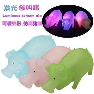 一捏会叫的猪创意惨叫猪玩具发声橡胶发泄猪成人摔不烂宠物怪叫绝