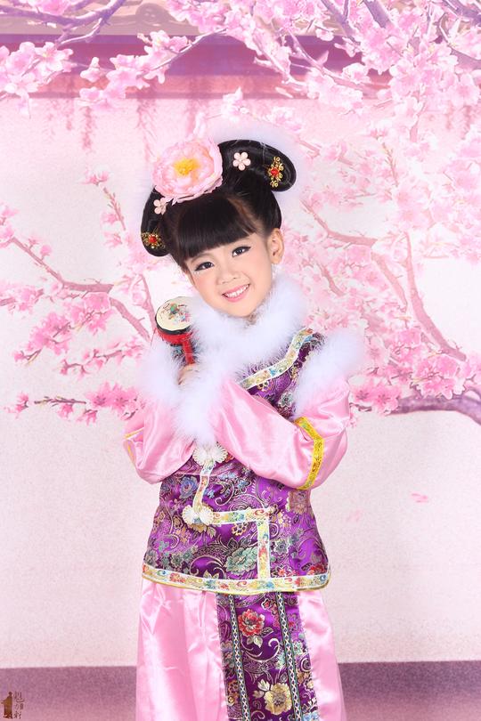 清朝宫廷服装/冬天格格装/儿童格格演出服影视服装万圣节幼儿古装