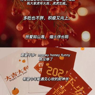 文案惊艳朋友圈的春节除夕文案cr：海绵白白​