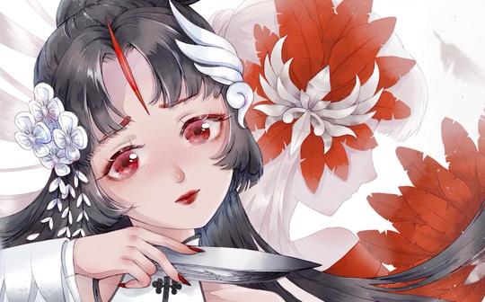【sai绘画】第五人格红蝶小姐姐的仙鹤皮萌妹版哈哈