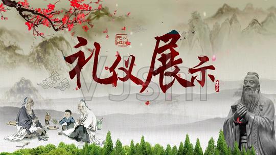 礼仪展示led背景视频(无声)