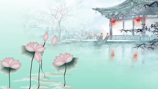 古风水墨高清视频素材(带音乐)_1920x1080_高清视频