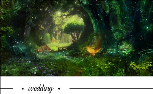 梦幻森林背景#素材#