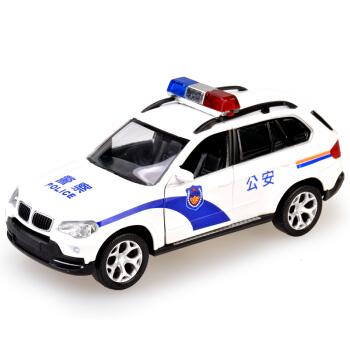 rmzcity警车玩具模型玩具合集110警车回力声光儿童玩具车车模宝马x5